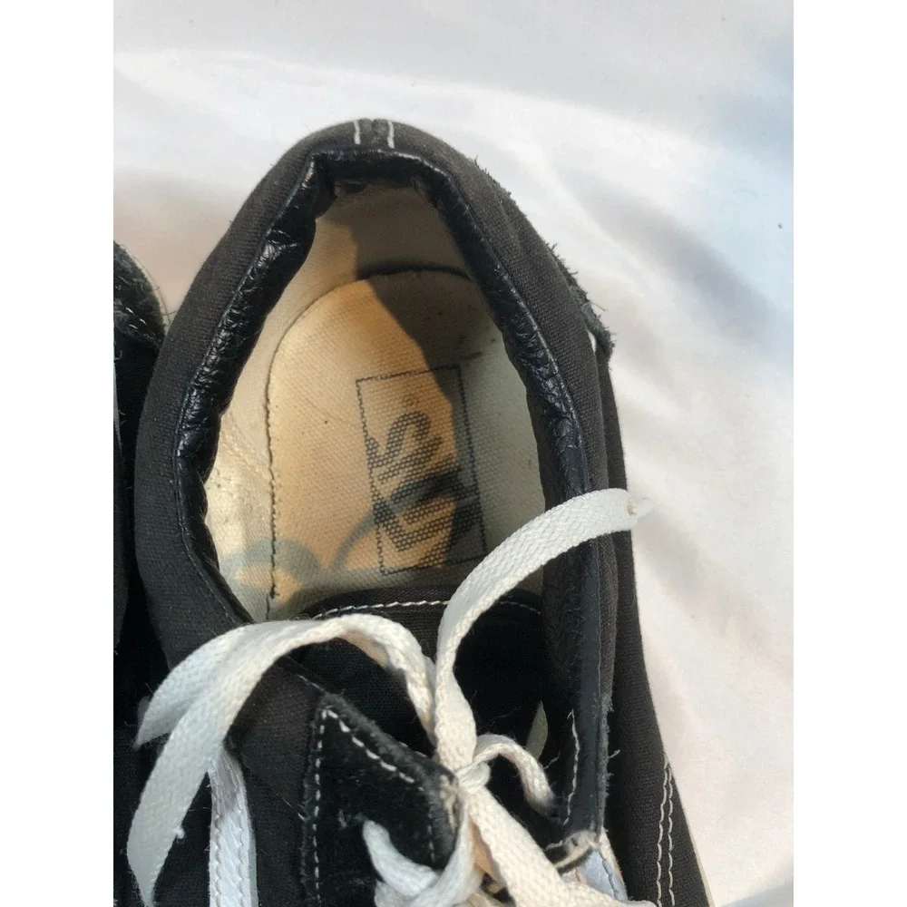 Vans Old Skool Black White Suede Canvas Skate Shoes Mens 11 Low Top Sneakers